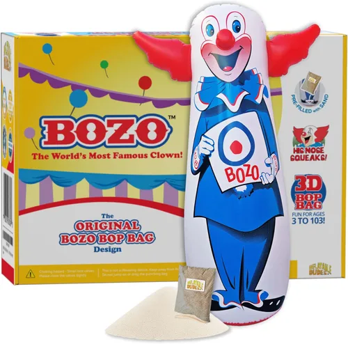 Vista 22 de INFLATABLE DUDES Kids Punching Bag- Bop Bag Sand-Base Pre-filled with Sand, Bop Bag, Inflatable Toy, Punching Bag for Kids, Enhanced Bounce-Back