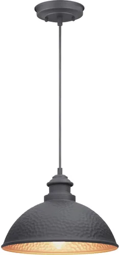 Vista 4 de Progress Lighting Englewood Collection - Farol colgante para exteriores con 1 luz, color negro