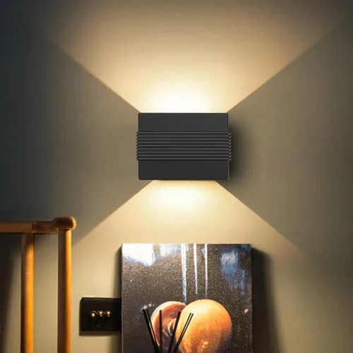 Vista 8 de Kawell Apliques de pared LED modernos para interiores y exteriores, lámpara de pared LED creativa de 10 W, pasillo, montaje en pared, accesorios