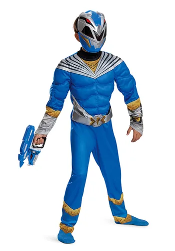 Vista 3 de Disfraz de Power Rangers Cosmic Fury Blue Ranger para Niños Multicolor
