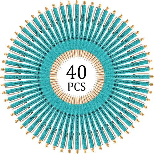 Vista 39 de Hasta 100 bolígrafos personalizados con nombre a granel, bolígrafo con purpurina de impresión personalizada, grabado gratis, texto con logotipo