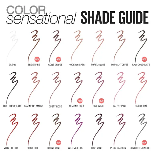 Vista 5 de Maybelline New York Delineador definidor de labios Color Sensational, Transparente