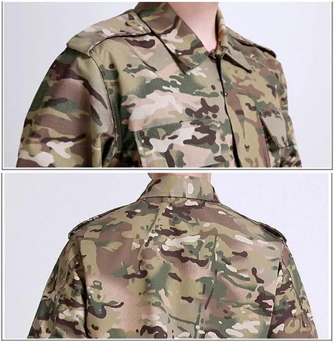Vista 4 de Conjunto de pantalones de camisa de caza táctico BDU ropa de combate camuflaje uniforme de EE. UU