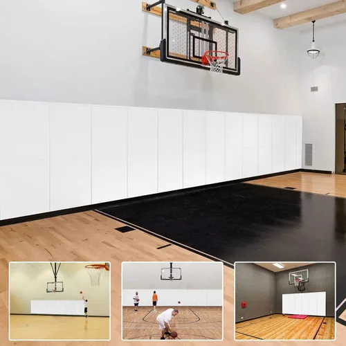Vista 11 de Almohadilla de pared de espuma de protección de espuma de 2 pulgadas/4 pulgadas de grosor, protectores de cancha de baloncesto para gimnasio