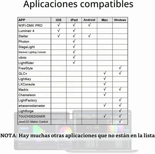 Vista 3 de Pknight Controlador inalámbrico DMX, transceptor compacto con conectividad Wi-Fi, compatible con Artnet y sACN