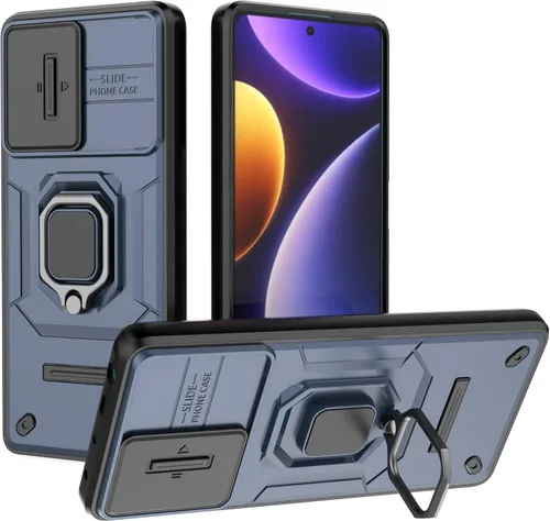 Vista 26 de Funda de teléfono móvil para Xiaomi Redmi A3/Xiaomi Poco C61 Soporte de coche Soporte Ventana corredera Cubierta protectora a prueba de golpes