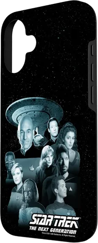 Vista 2 de iPhone 16 Star Trek : The Next Generation Silver Screen Group Poster Case