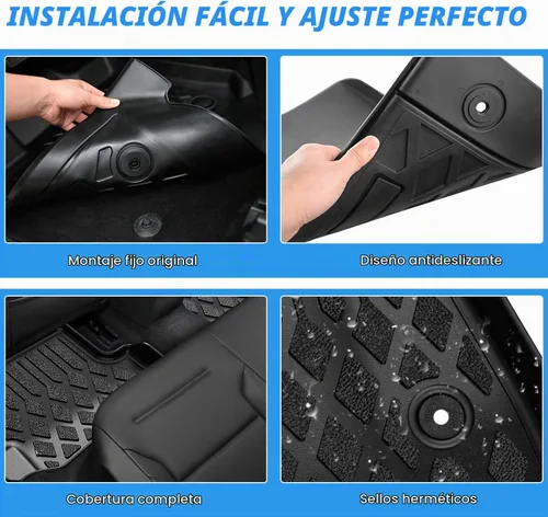 Vista 4 de Nilight Alfombrillas TPE para Subaru Outback Legacy 2010 2011 2012 2013 2014 para todo tipo de clima, ajuste personalizado, forros de piso