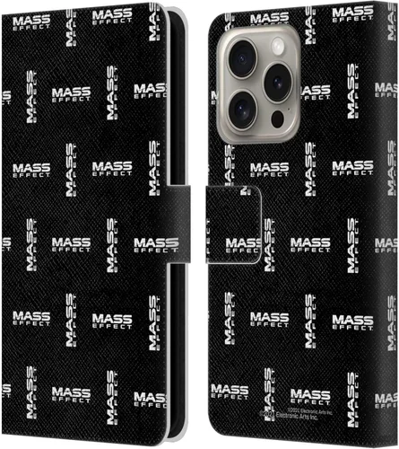 Vista 92 de Head Case Designs Funda de piel con licencia oficial de EA Bioware Mass Effect Cerberus Logo Graphics tipo cartera compatible con Apple iPhone 11