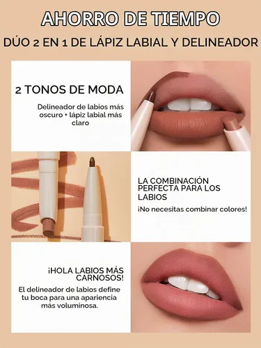Vista 3 de SHEGLAM Juego de delineador de labios mate 2 en 1 y lápiz labial de larga duración Makeup-Berry Whip