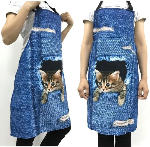 Vista 9 de Dreaweet Delantal de cocina unisex con cuello ajustable de Navidad