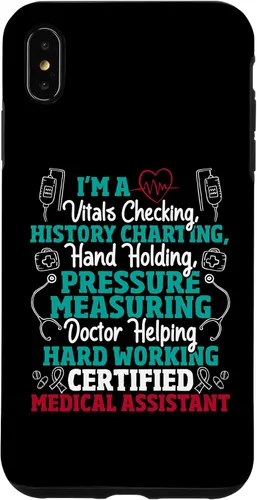 Vista 7 de iPhone 12 Mini Asistente Médico Certificado - Funda CMA de Verificación Vital Nurse Life