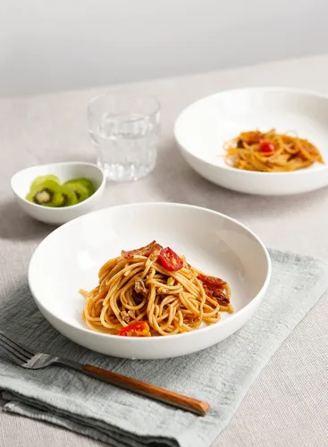 Vista 5 de Teocera Juego de 4 cuencos para pasta de 35 onzas y tazas de café de 12 onzas