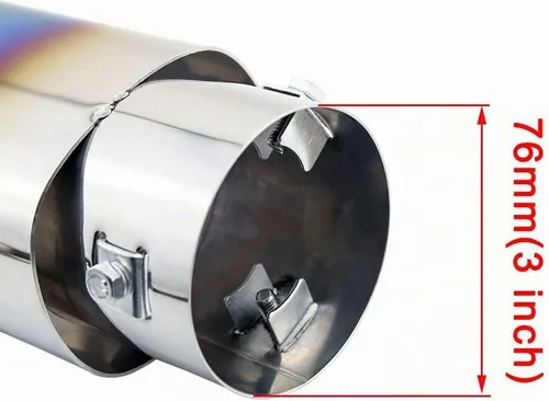 Vista 5 de Punta de escape de acero inoxidable compatible con Honda CRV CR-V 2017-2019, accesorios azul, silenciador de escape, tubos de cola de escape