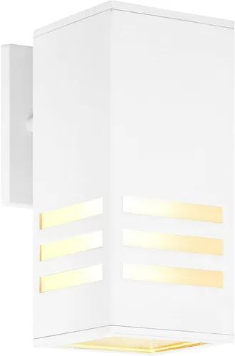 Vista 11 de Lámpara de pared para exteriores, iluminación exterior – Listado ETL, aluminio fundido a presión antioxidante, impermeable, diseño de cilindro