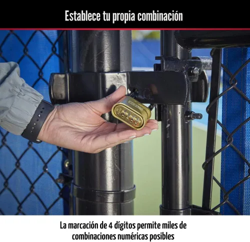 Vista 3 de Master Lock 175D, candado con combinación propia, se puede resetear, 175DLH