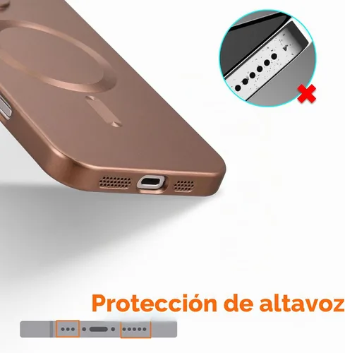 Vista 5 de Funda magnética para iPhone 11, suave y delgada, antihuellas, con protección de cámara, compatible con MagSafe, titanio desierto Desert Titanium