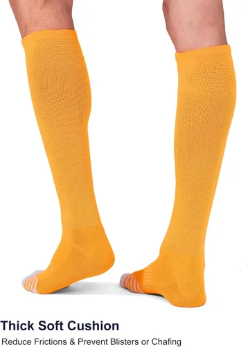 Vista 5 de FITRELL Paquete de 23 calcetines de béisbol y sóftbol para niños, jóvenes, hombres y mujeres, calcetines altos hasta la rodilla (varios colores)