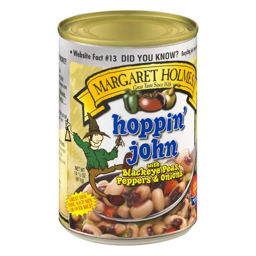 Vista 2 de 2-Margaret Holmes Hoppin Jon con guisantes de ojos negros, pimientos y cebollas (2) latas de 14.5 onzas