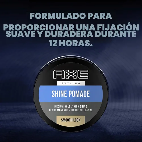 Vista 11 de Axe Pomada de aspecto suave - Brillo sofisticado, producto para el cabello fácil de peinar, 2.64 onzas