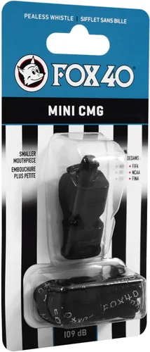 Vista 2 de Fox 40 Mini CMG con cordón Breakaway Negro