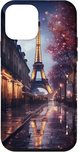 Vista 15 de iPhone 11 Escénica Torre Eiffel París Francia por la noche Bokeh Majestic Case
