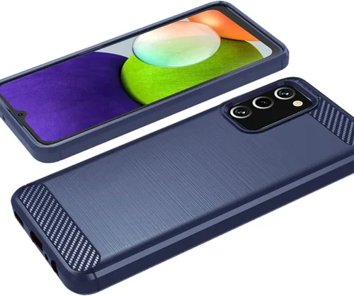 Vista 5 de Osophter Funda para Galaxy A03S con 2 protectores de pantalla que absorbe los golpes, goma TPU flexible, funda protectora para teléfono celular