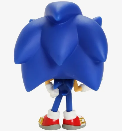 Vista 4 de POP Funko Sonic The Hedgehog - Figura de vinilo de Sonic con esmeralda (paquete con funda protectora de caja compatible)