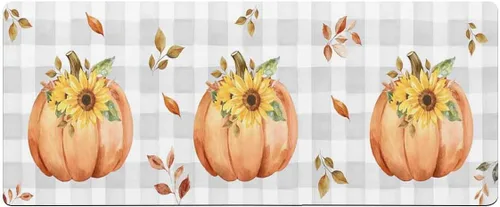 Vista 7 de Tapete de baño de calabaza para bañera, antideslizante, de secado rápido y absorbente, tierra de diatomeas, fregadero, dormitorio, cocina, lavable