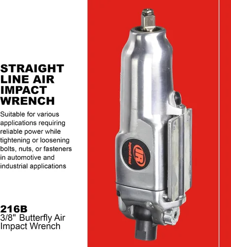 Vista 2 de Ingersoll Rand Llave de impacto neumática 216B 3/8", 200 ft-lbs Max Torque, en línea