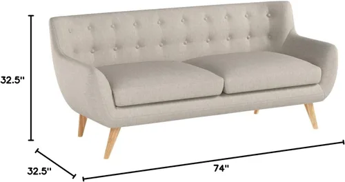 Vista 2 de Modway Remark Mid-Century - Sillón moderno con tela tapizada