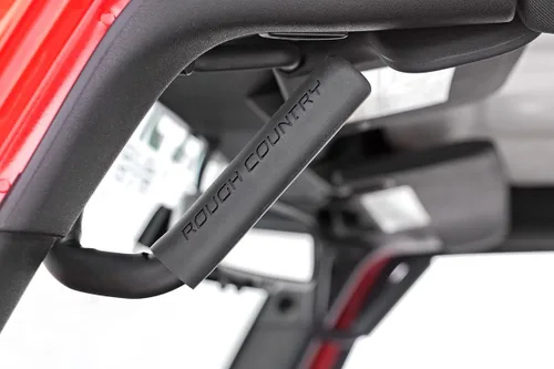 Vista 2 de Rough Country Asas delanteras de acero negro para Jeep Wrangler JK 07-18 - 6501