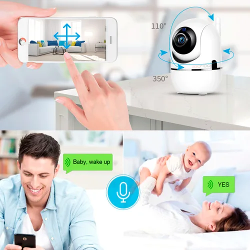 Vista 2 de Cámara De Seguridad Hd 1080p Wifi Vigilancia Con App Ycc365