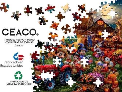 Vista 5 de Ceaco - Thomas Kinkade Disney Dreams: Mickey - Rompecabezas de 1000 piezas Mickey Halloween