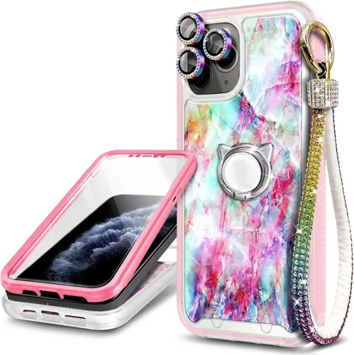 Vista 7 de NGB Supremacy Funda 3 en 1 para iPhone 11 Pro Max, protección de cuerpo completo con protector de pantalla integrado, protector de lente de cámara