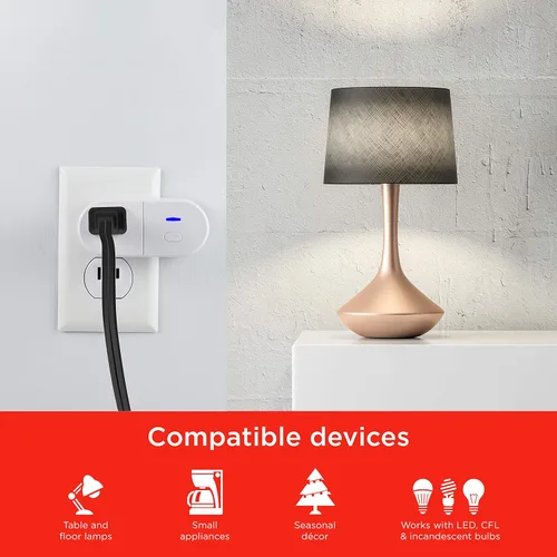 Vista 4 de UltraPro Enchufe inteligente WiFi, hogar inteligente, interruptor inteligente, salida inteligente, funciona con Alexa, Echo y Google Home,