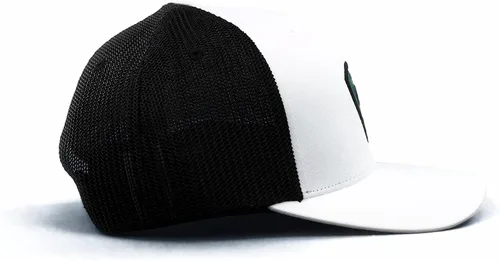 Vista 3 de ARIAT Gorra blanca con logotipo Flexfit Shield para hombre