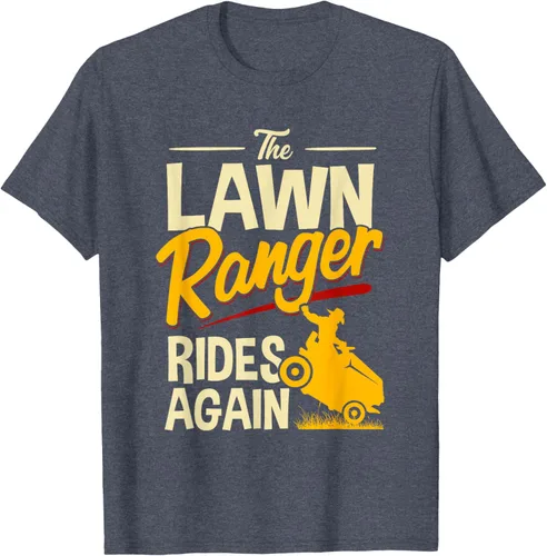 Vista 62 de The Lawn Ranger Rides Again - Camiseta de corte de césped Azul Marino