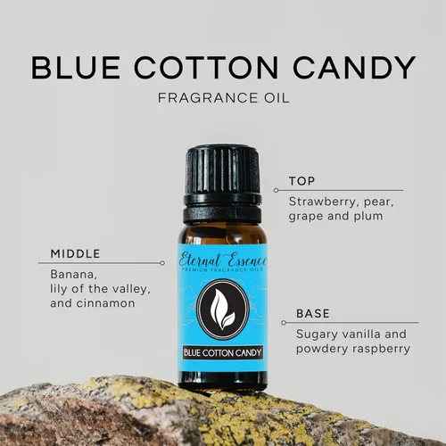 Vista 2 de Blue Cotton Candy - Aceite aromático de grado prémium (0.3 onzas líquidas)