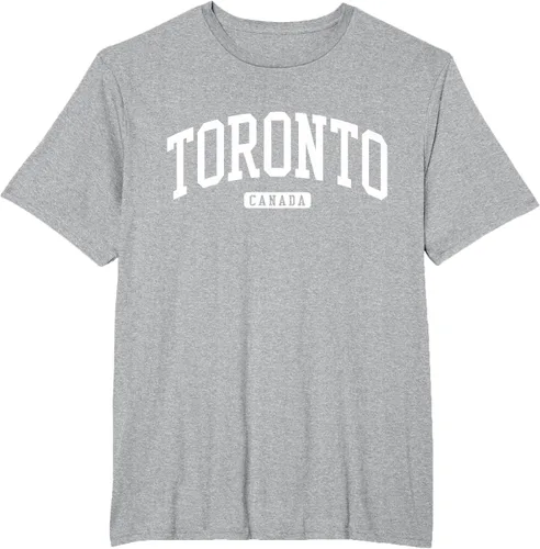 Vista 73 de Camiseta estilo universitario de Toronto Canada, Negro