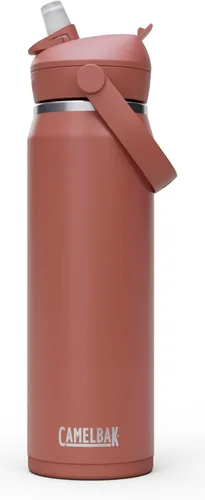 Vista 15 de CamelBak - Thrive - Botella de agua con tapa y pajilla, 20 onzas - Aislante de acero inoxidable, color negro