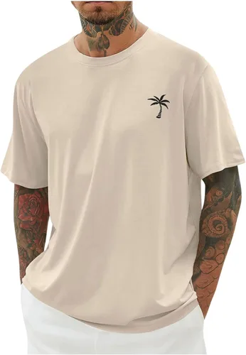 Vista 16 de Camiseta deportiva para hombre, casual, de manga corta, cuello redondo, ajuste holgado, atlética, correr, gimnasio, entrenamiento, camisetas