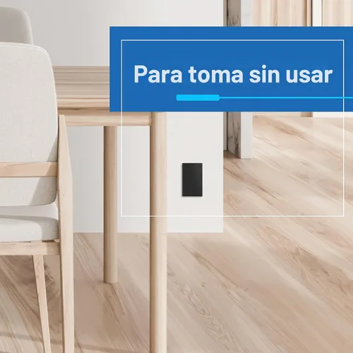 Vista 4 de LIDER - Placa de pared en blanco, diseño sin tornillos, tamaño mediano, 1 banda, negro mate