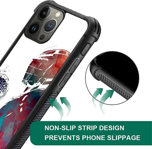 Vista 213 de Compatible con funda para iPhone 6 Plus/6s Plus,Bite Your Teeth Diseño de patrón asombroso, funda trasera dura de PC anti-arañazos y a prueba
