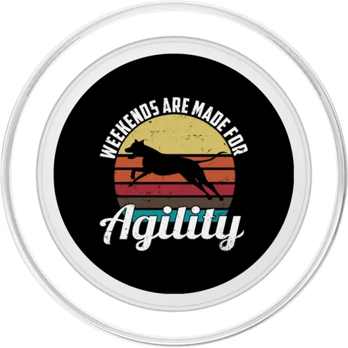 Vista 2 de Weekends Are Made For Agility Agility Trainer Dog Agility PopSockets MagSafe PopGrip for iPhone