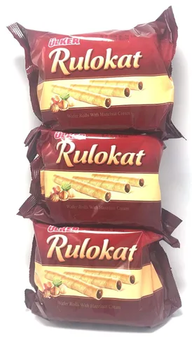 Vista 3 de Ulker Oblea Rulokat 5.29oz (150gr) PACK de 3