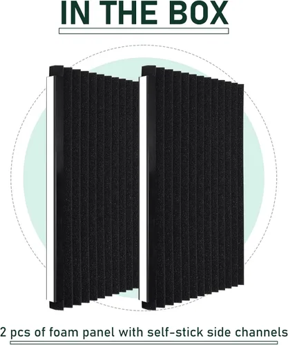 Vista 7 de Flehomo Paneles de espuma de aislamiento de aire acondicionado para ventana, kit de paneles laterales de CA, 17 pulgadas de alto x 9 pulgadas de Gris