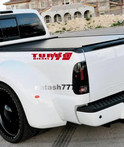 Vista 2 de Adhesivo deportivo para camión turbo diésel 4x4 (negro)