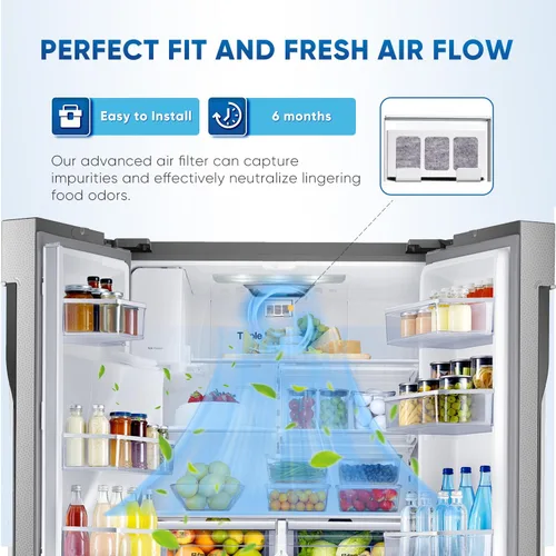 Vista 6 de PUREPLUS Paultra2 - Filtro de aire de repuesto para refrigerador, compatible con Pureair Ultra 2, Pureair Ultra ll, 242047805, 5303918847