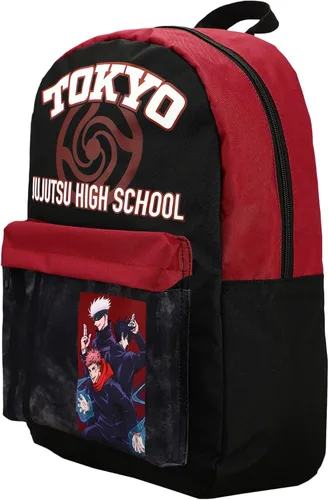 Vista 2 de Mochila de escuela secundaria Jujutsu Kaisen Jujutsu, Negro, osfa